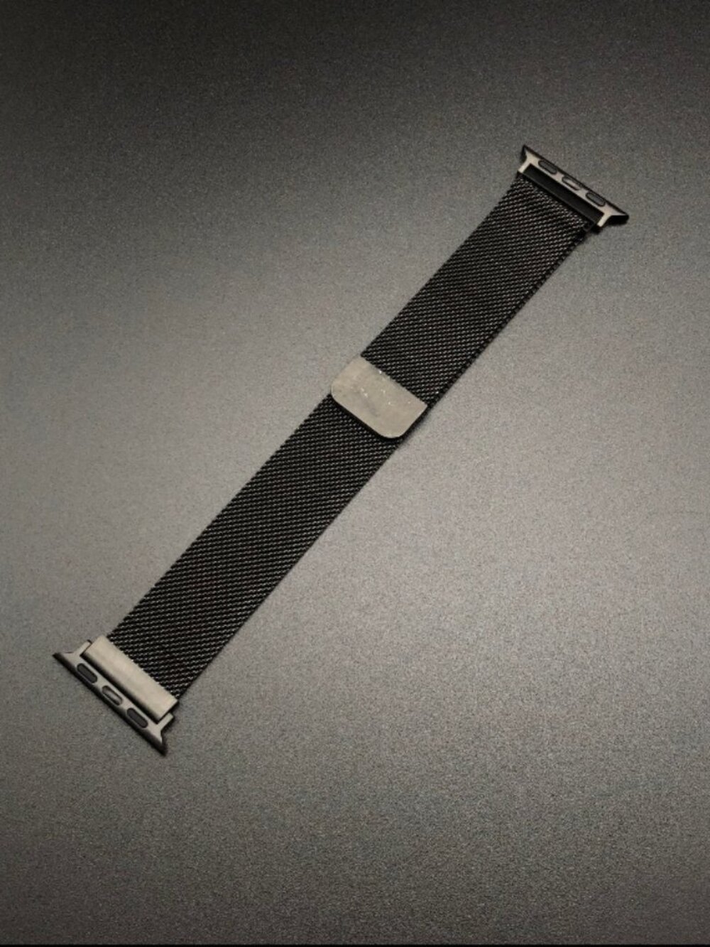 Apple Style Replacement Magnetic Milanese Steel Bracelet (Black)